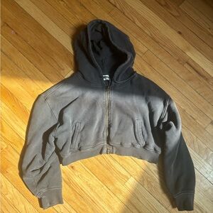 Elwood Clothing Cropped Hoodie Jacket